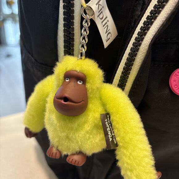 NWT Kipling Seoul Large Backpack True Black Rainbow Laptop Protection Authentic - Picture 6 of 12